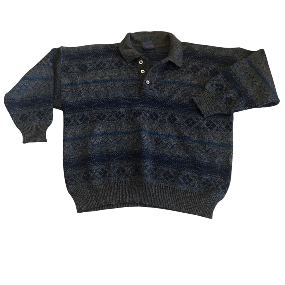 Kitazli Italy Fashion Company Fairille Quarter Button Sweater